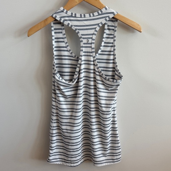 Striped Racerback Workout Tank – Women’s Activewear - Picture 4 of 6
